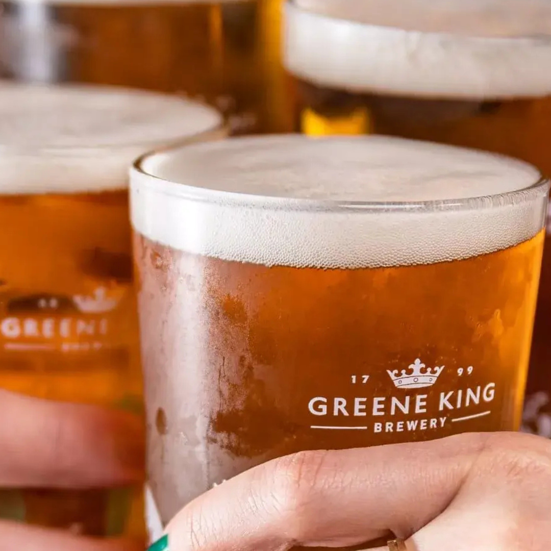 Pint Glass with Greene King Logo